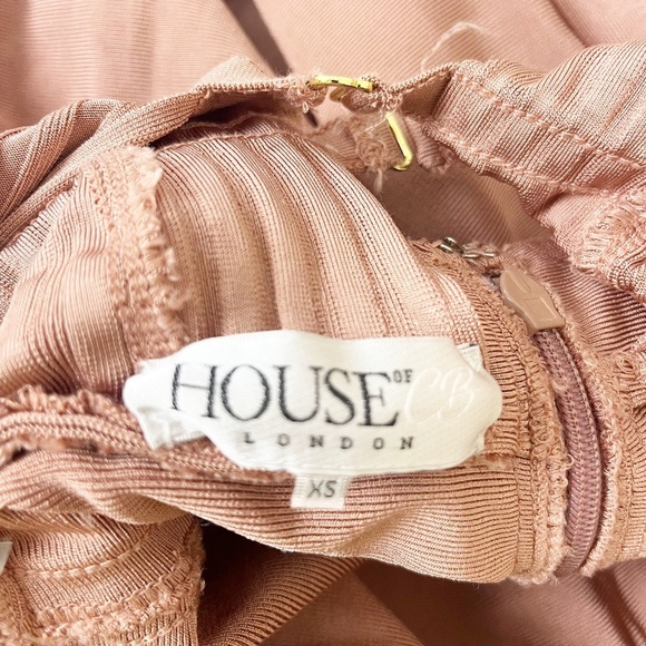 House Of CB Mara Plunge Bandage Dress Size XS - Picture 4 of 6